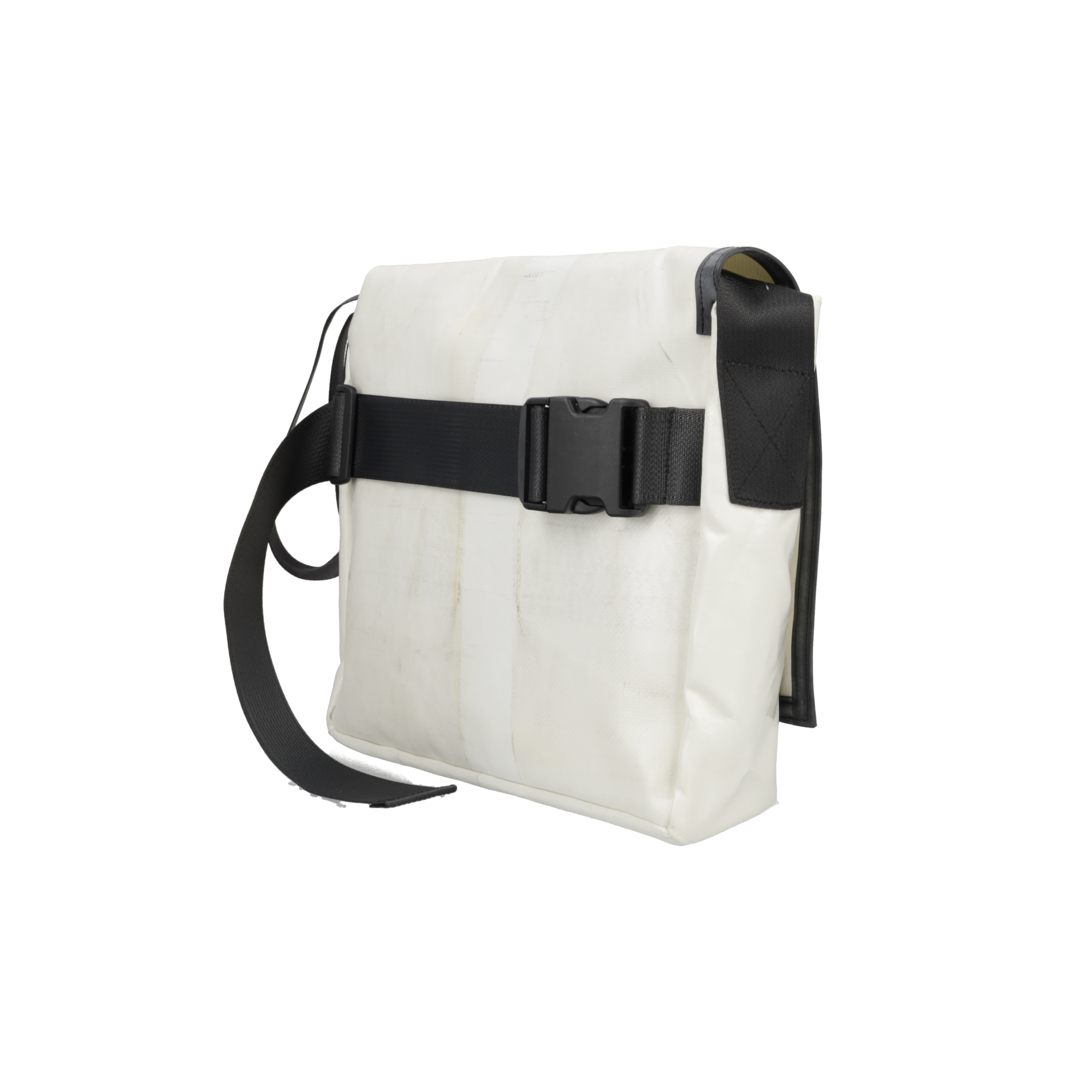 FREITAG F14 DEXTER ブラック/ホワイト F14 DEXTER Messenger bag, featuring a comfortable carrying strap