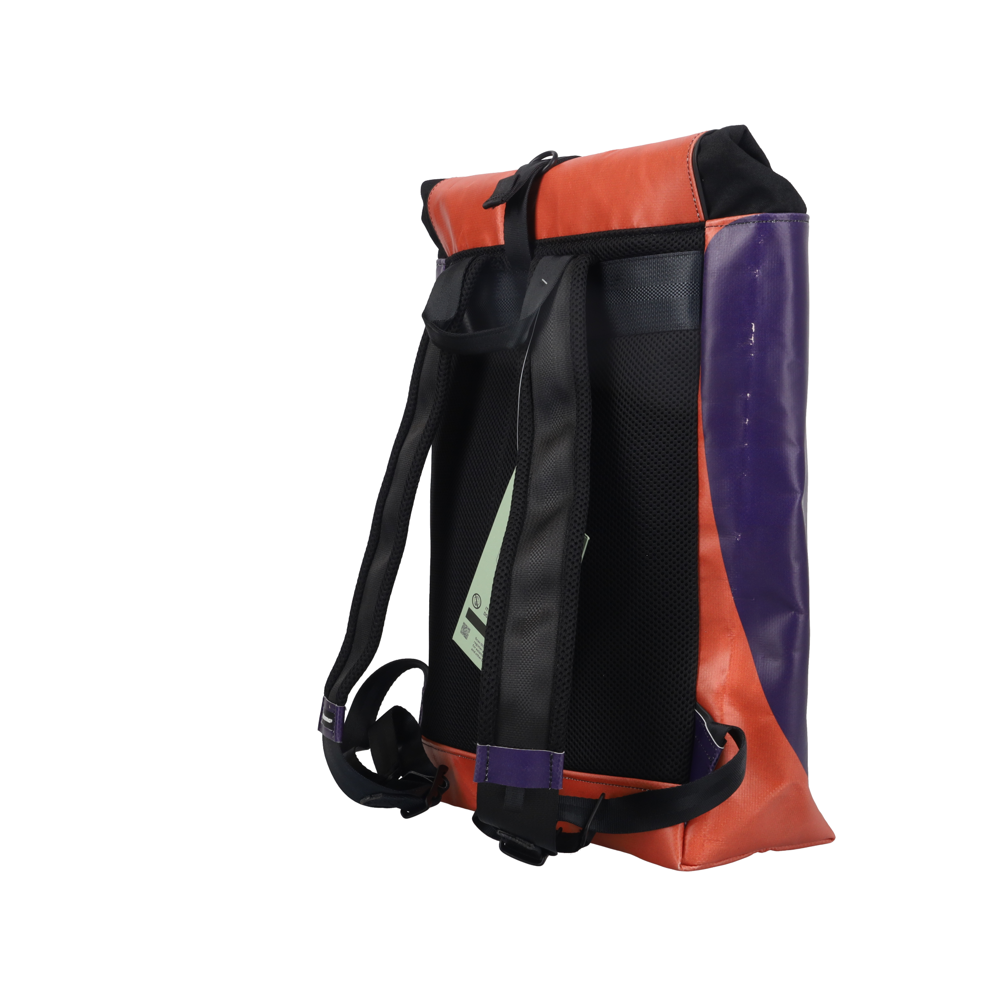 FREITAG 人気 LASSIE バイカラー ブラック オレンジ アップサイクルされたバッグとアクセサリー | FREITAG