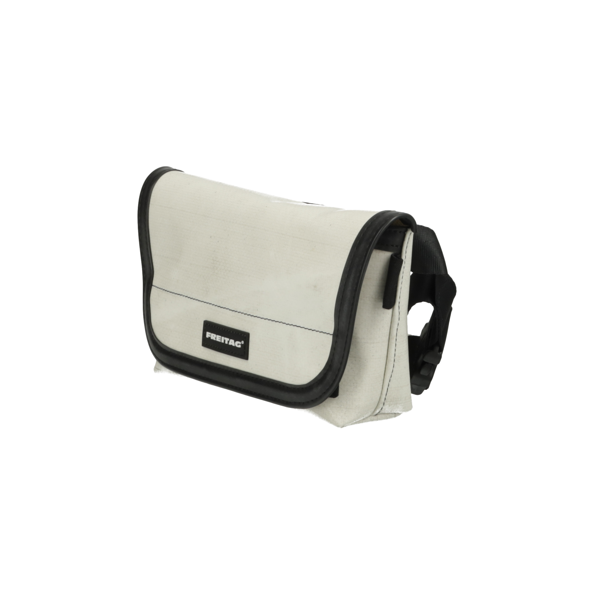 FREITAG ショルダーバッグ ホワイト/ブラック FREITAG フライターグヒップバッグ白✖️グレー