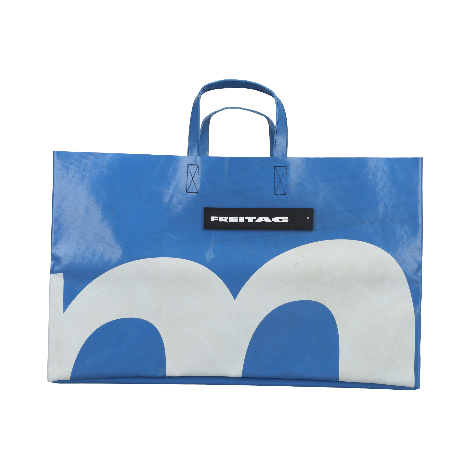 FREITAG トートバッグ 青 Mロゴ ポーチ付き FREITAG トートバッグ 青 Mロゴ ポーチ付き 中古・古着通販】FREITAG