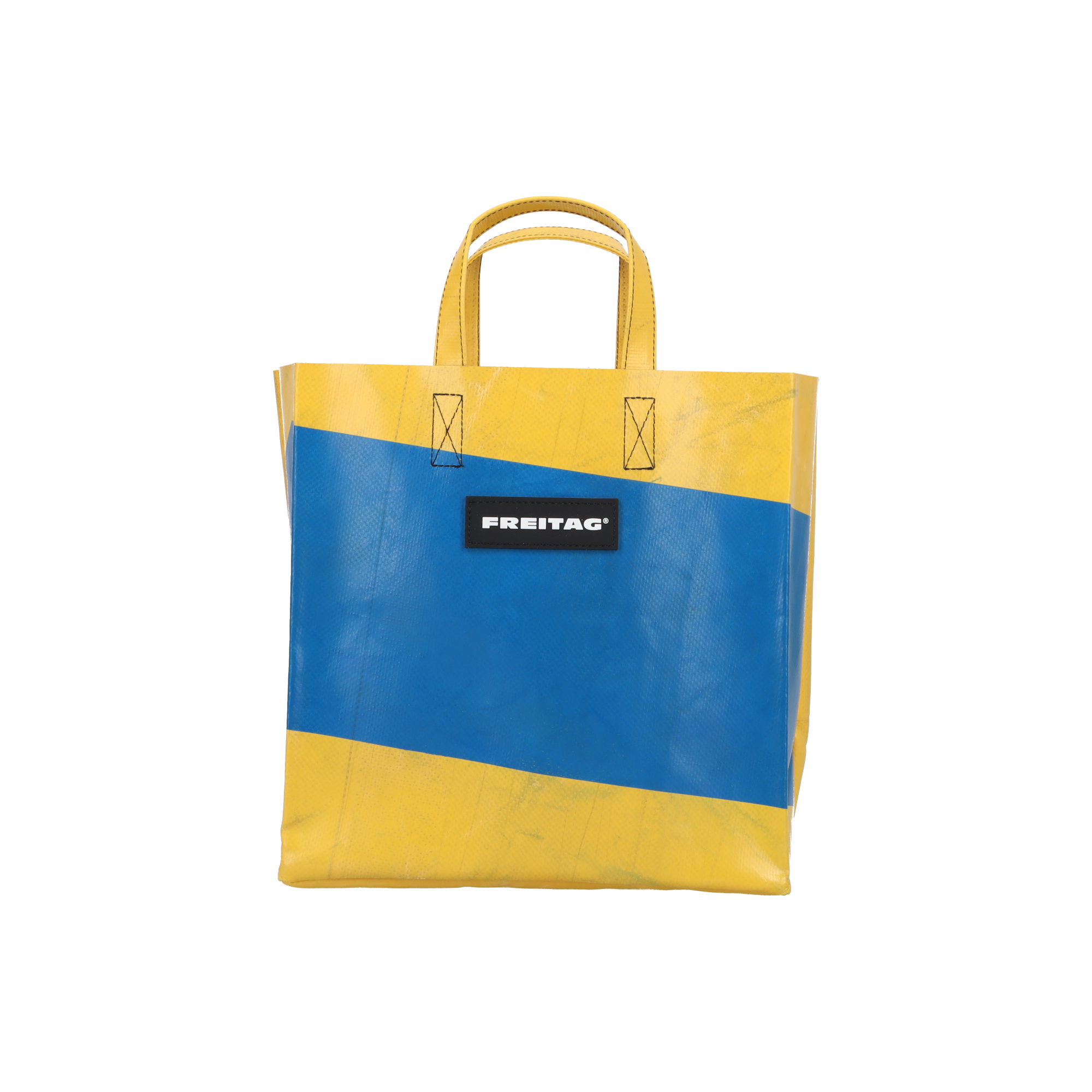 FREITAG メッセンジャーバッグ 青・黄色 アップサイクルされたバッグとアクセサリー | FREITAG