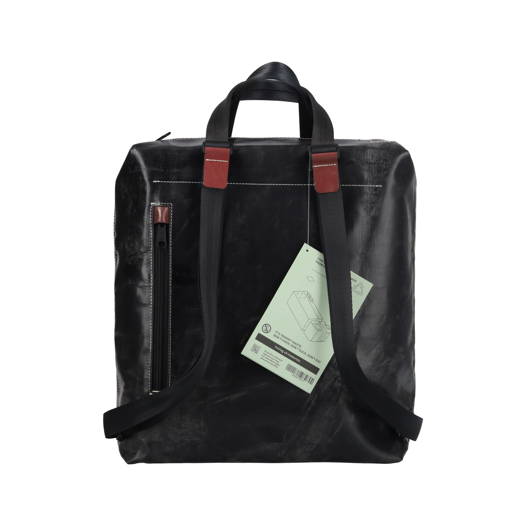 Black Freitag Bag FREITAG F201 PETE Backpack Rider Tote Bag