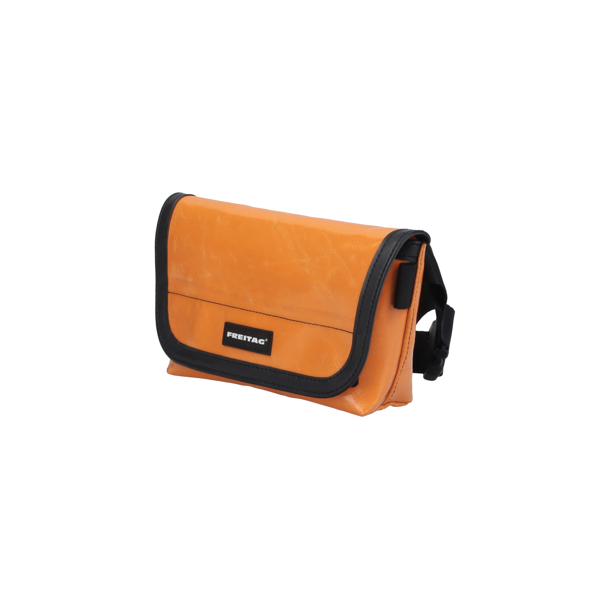 FREITAG メッセンジャーバッグ 黒/オレンジ 中古・古着通販】FREITAG (フライターグ) ミニメッセンジャーバッグ