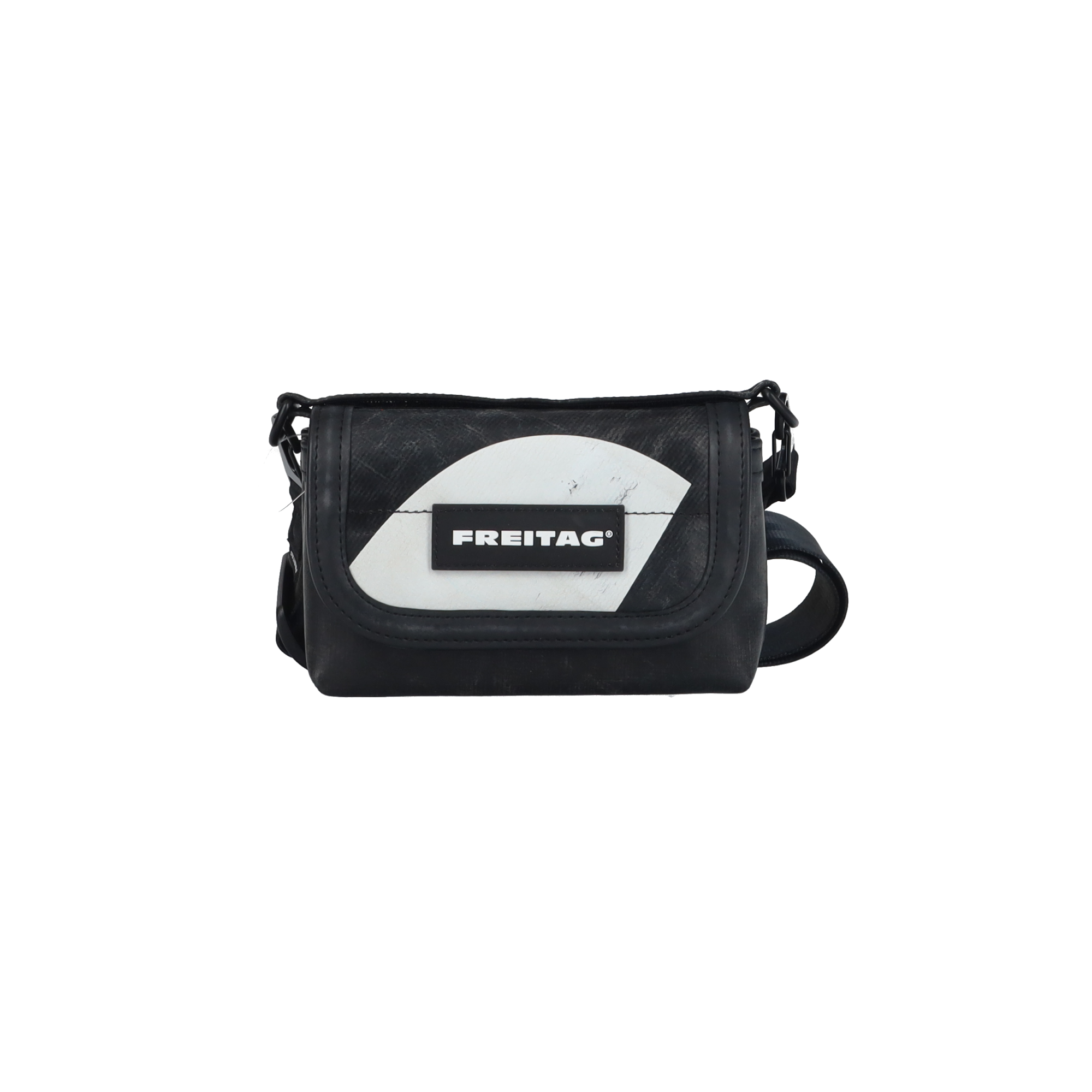 FREITAG ボディバッグ 黒 アップサイクルされたバッグとアクセサリー | FREITAG