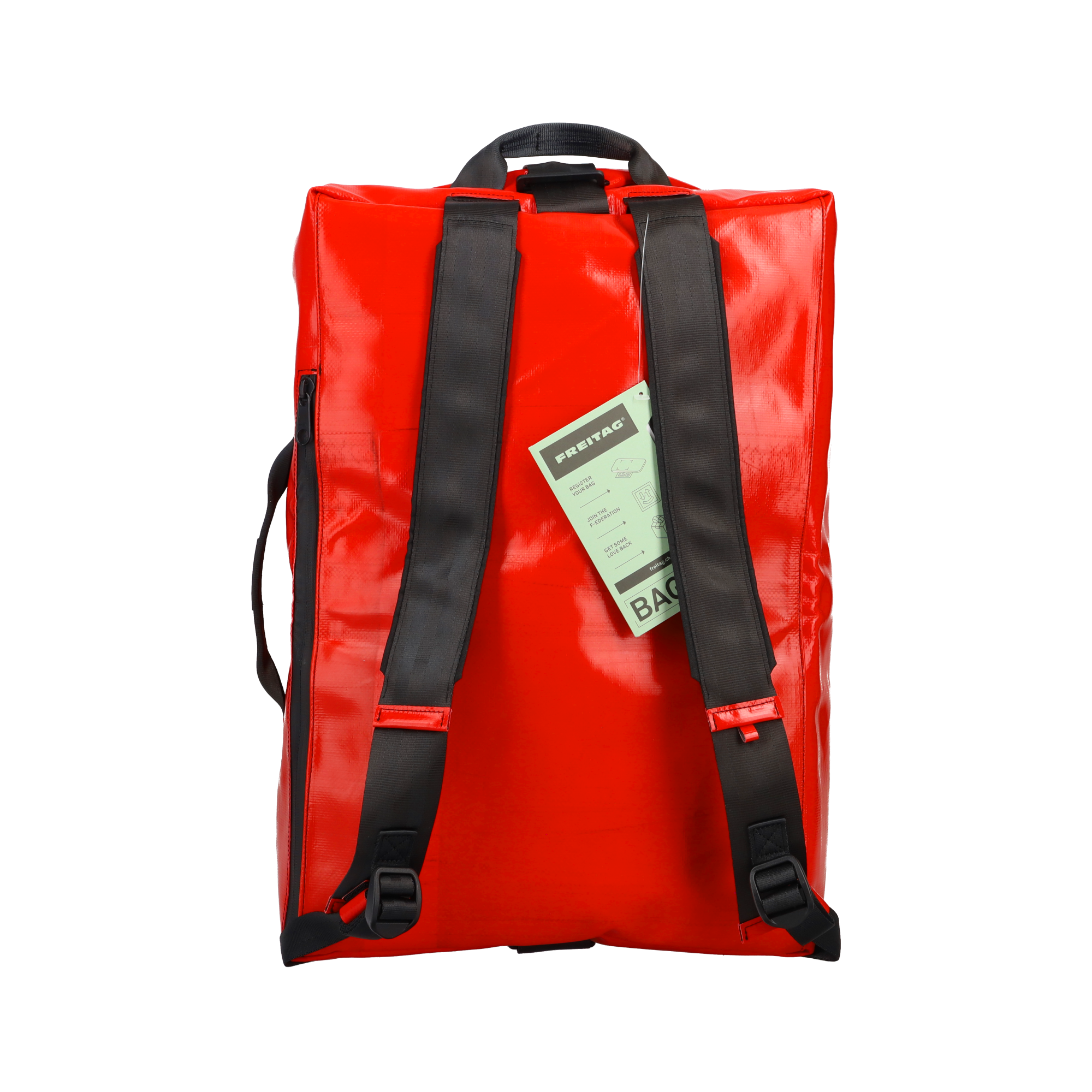 FREITAG JOAN サイクリング用バッグ 赤/グレー アップサイクルされたバッグとアクセサリー | FREITAG