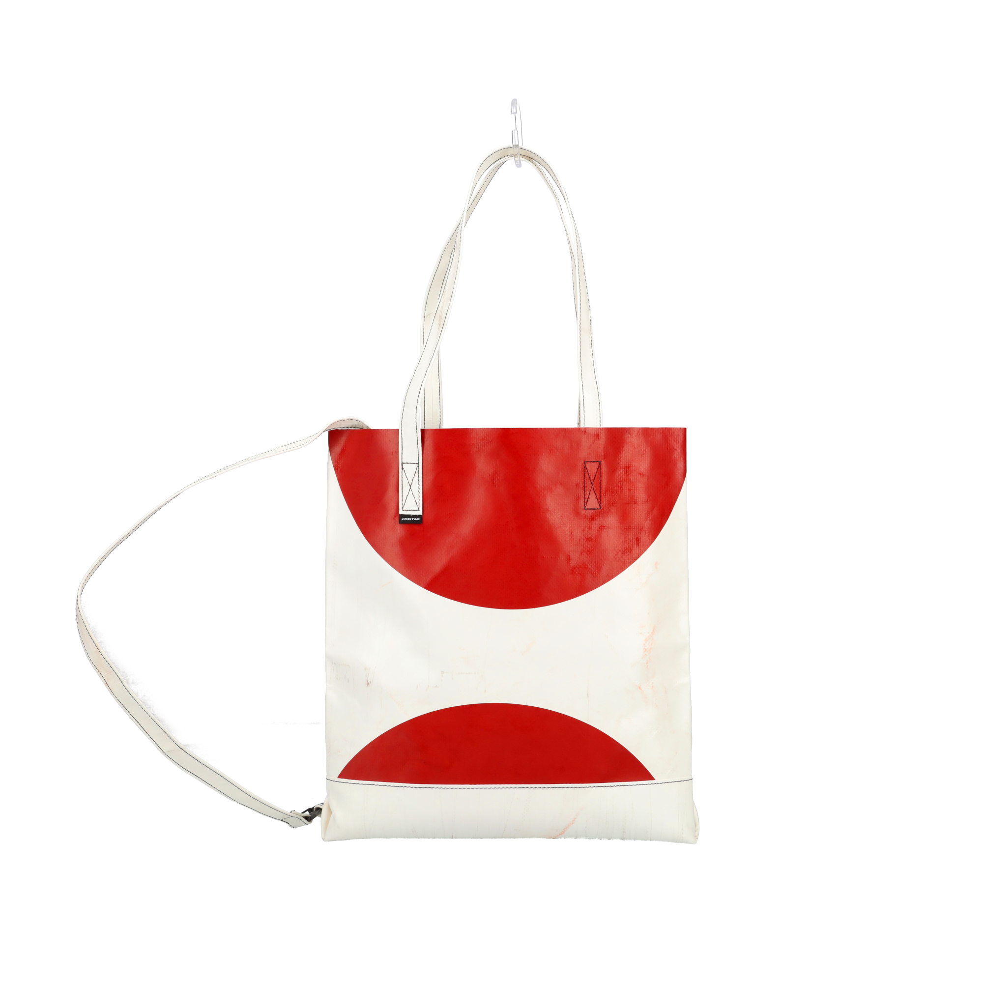 FREITAG フライターグ トートバッグ 2WAY レッド ホワイト 一点物