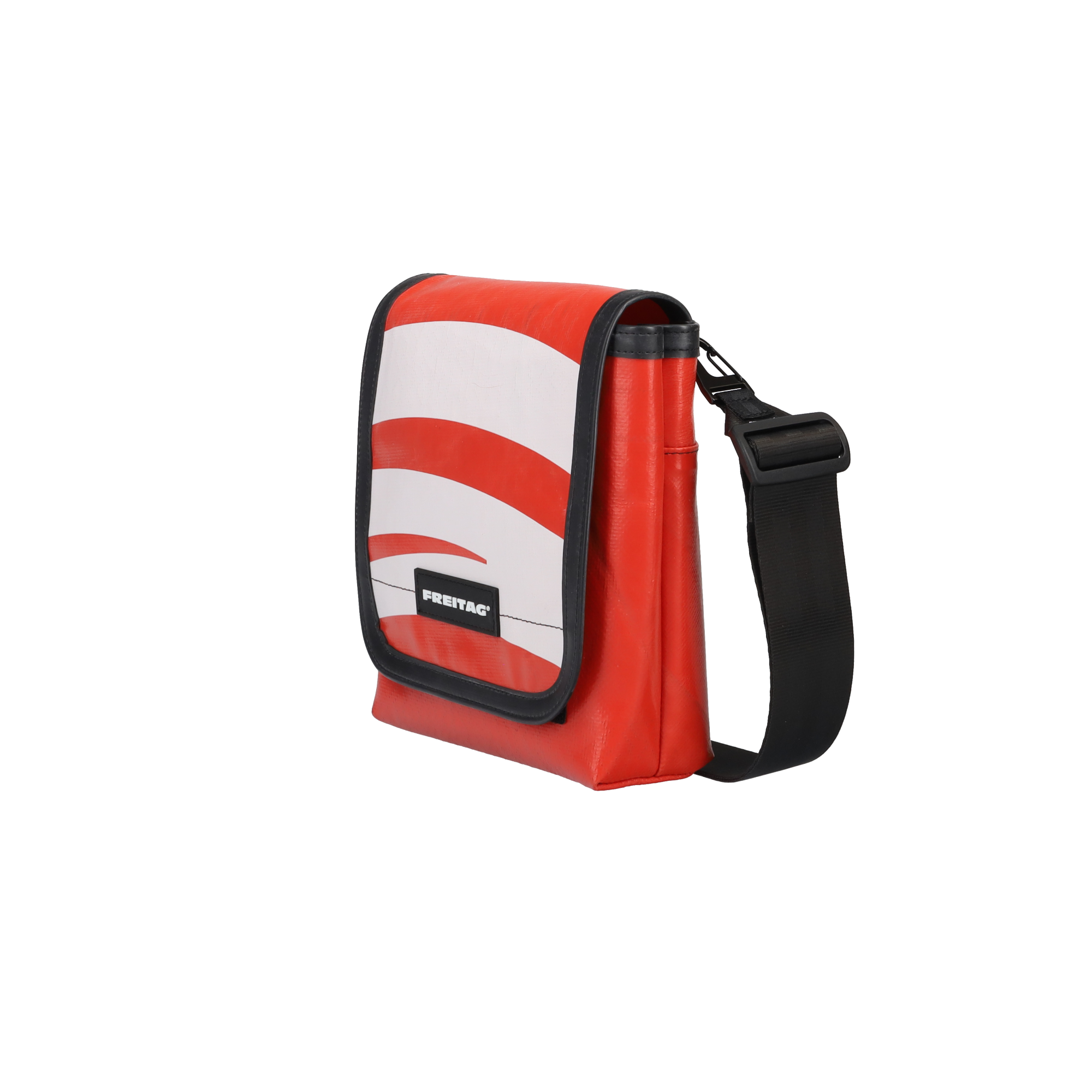 FREITAG メッセンジャーバッグ 赤/白/黒 アップサイクルされたバッグとアクセサリー | FREITAG