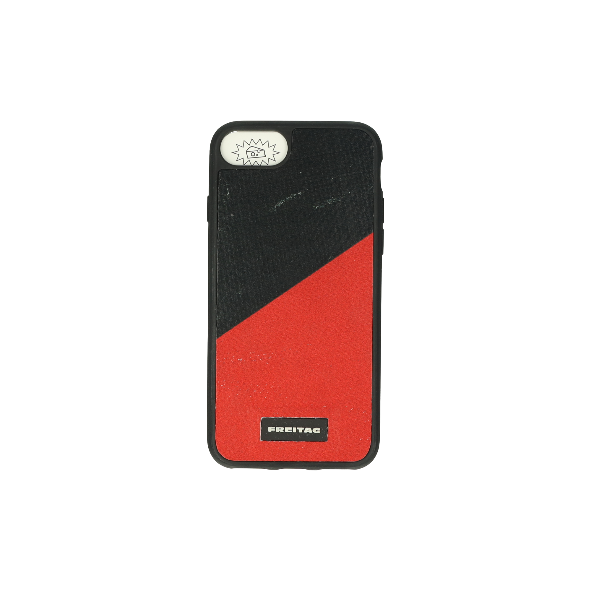 FREITAG iPhoneケース ブラック/ホワイト FREITAGのiPhoneケース、素材はスキーブーツ!? トラックの幌で作った
